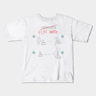 how to make a flat white Kids T-Shirt